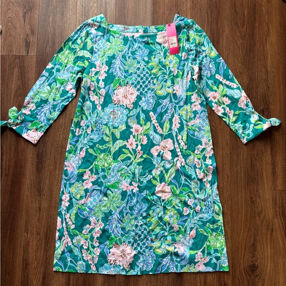 Lilly Pulitzer Dresses & Skirts - Lilly Pulitzer Blue and Green Floral Dress